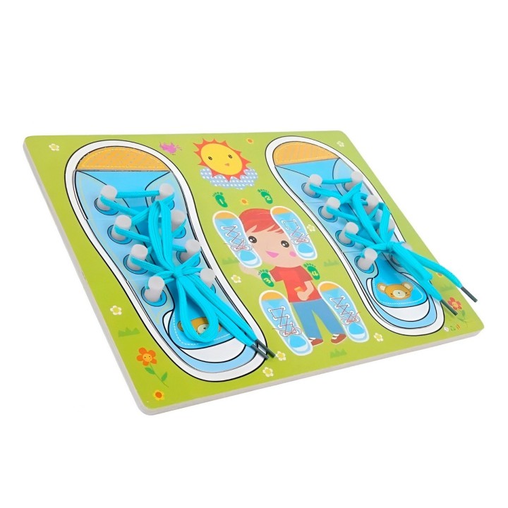 Juego De Mesa Amarrar Zapatos Aprendizaje Interactivo Niños