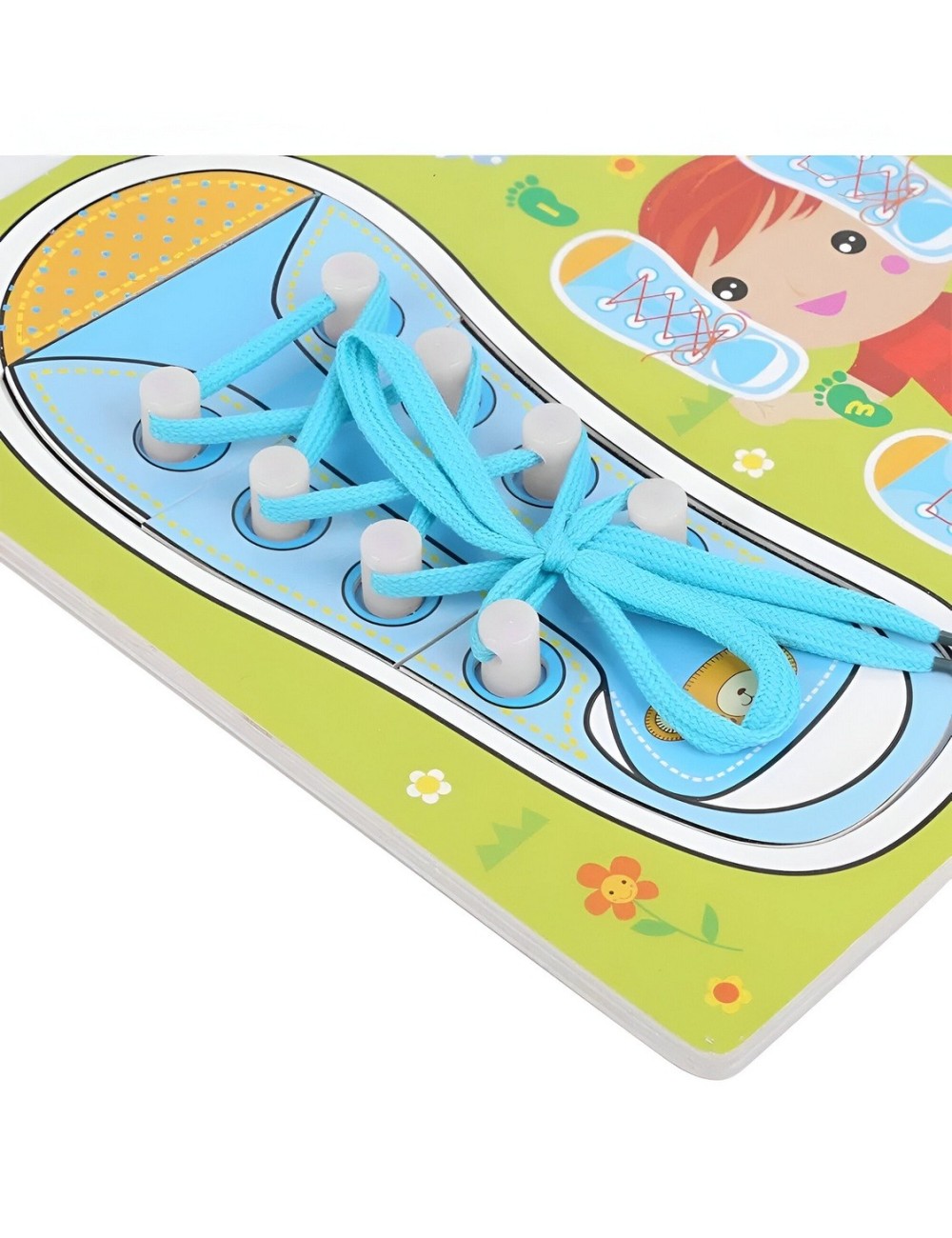 Juego De Mesa Amarrar Zapatos Aprendizaje Interactivo Niños