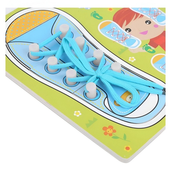 Juego De Mesa Amarrar Zapatos Aprendizaje Interactivo Niños