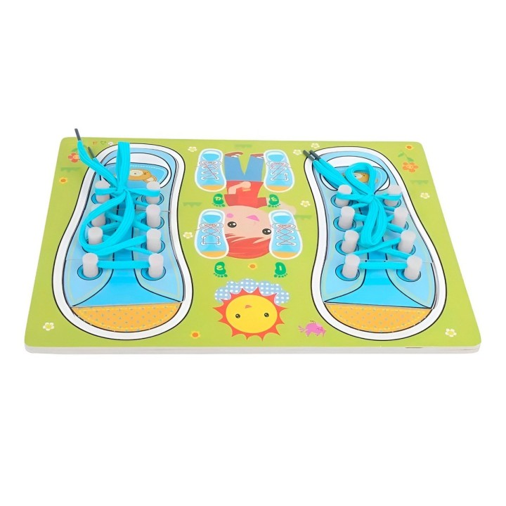 Juego De Mesa Amarrar Zapatos Aprendizaje Interactivo Niños