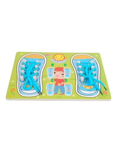 Juego De Mesa Amarrar Zapatos Aprendizaje Interactivo Niños