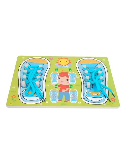 Juego De Mesa Amarrar Zapatos Aprendizaje Interactivo Niños