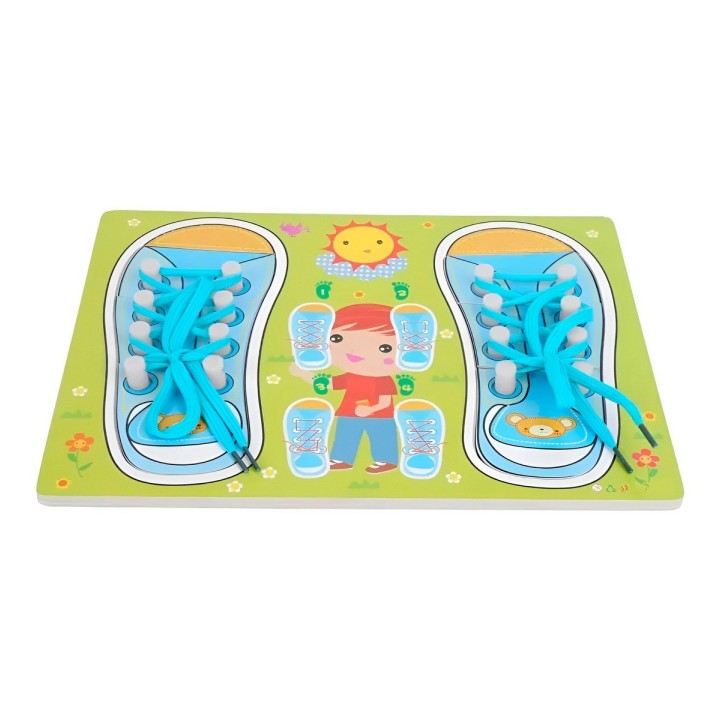 Juego De Mesa Amarrar Zapatos Aprendizaje Interactivo Niños