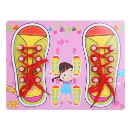 Juego De Mesa Amarrar Zapatos Aprendizaje Interactivo Niñas