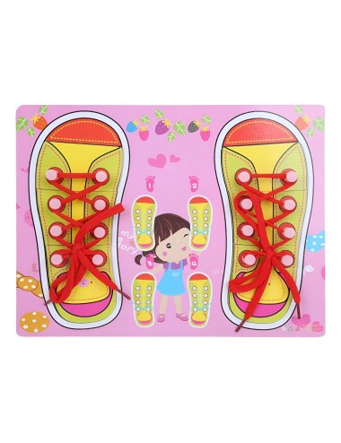 Juego De Mesa Amarrar Zapatos Aprendizaje Interactivo Niñas