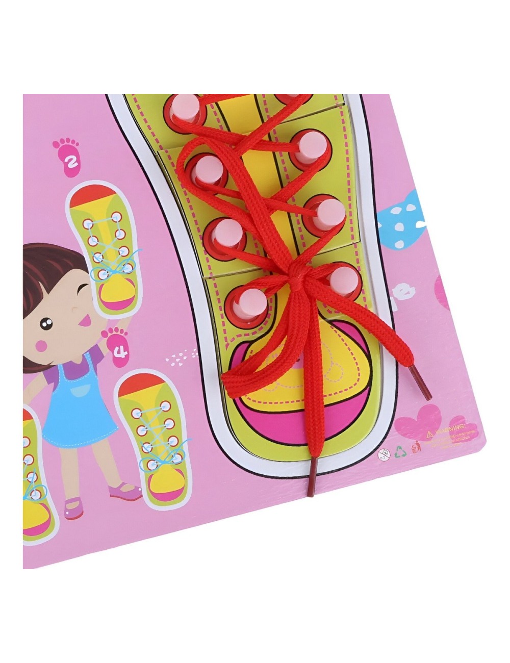 Juego De Mesa Amarrar Zapatos Aprendizaje Interactivo Niñas