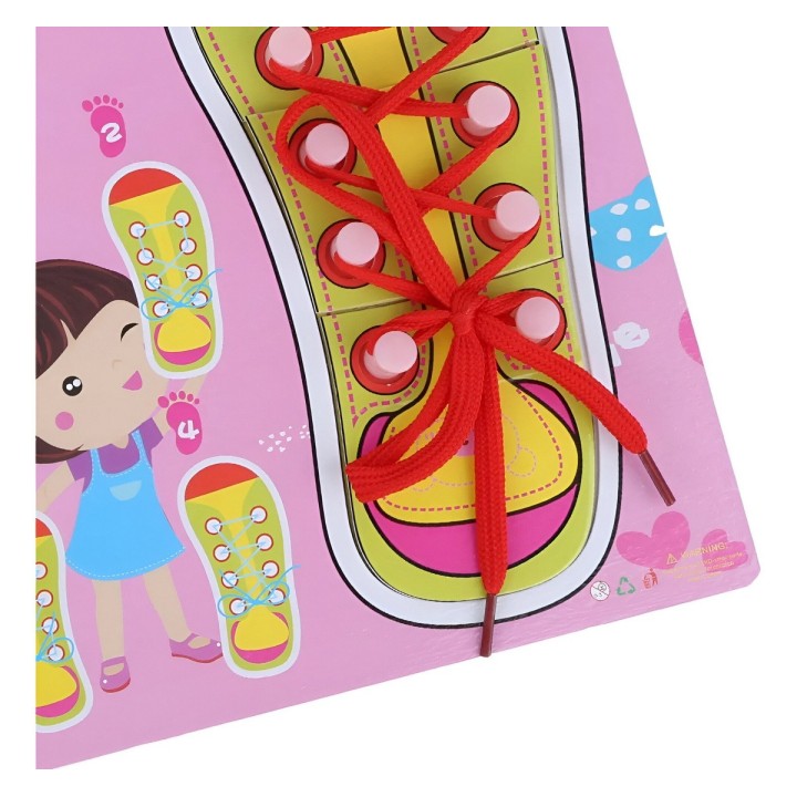 Juego De Mesa Amarrar Zapatos Aprendizaje Interactivo Niñas