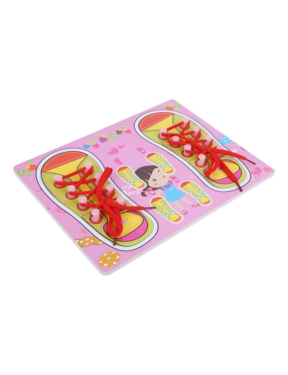 Juego De Mesa Amarrar Zapatos Aprendizaje Interactivo Niñas