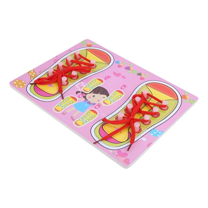 Juego De Mesa Amarrar Zapatos Aprendizaje Interactivo Niñas