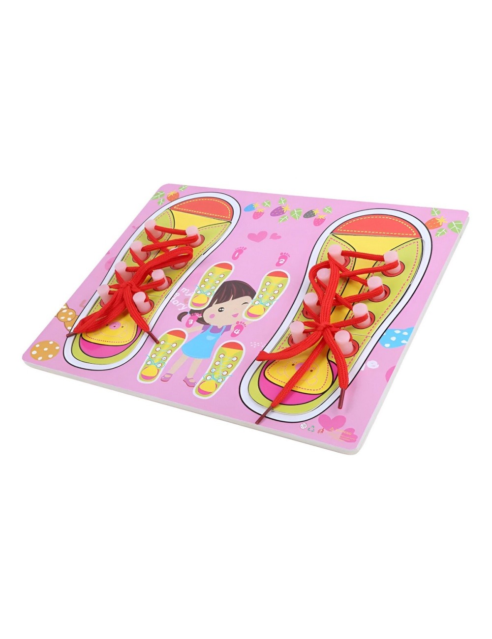 Juego De Mesa Amarrar Zapatos Aprendizaje Interactivo Niñas