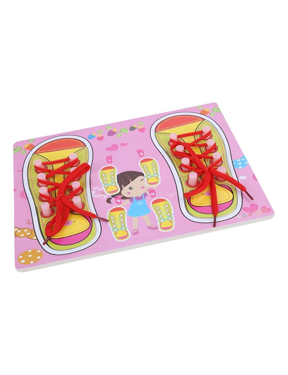 Juego De Mesa Amarrar Zapatos Aprendizaje Interactivo Niñas