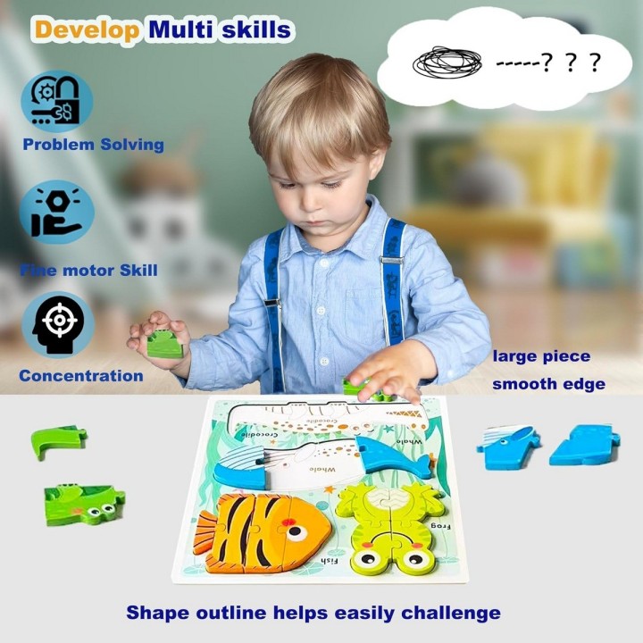 Juego Tablero Encastre Figuras Multicolor Desarrollo Motriz
