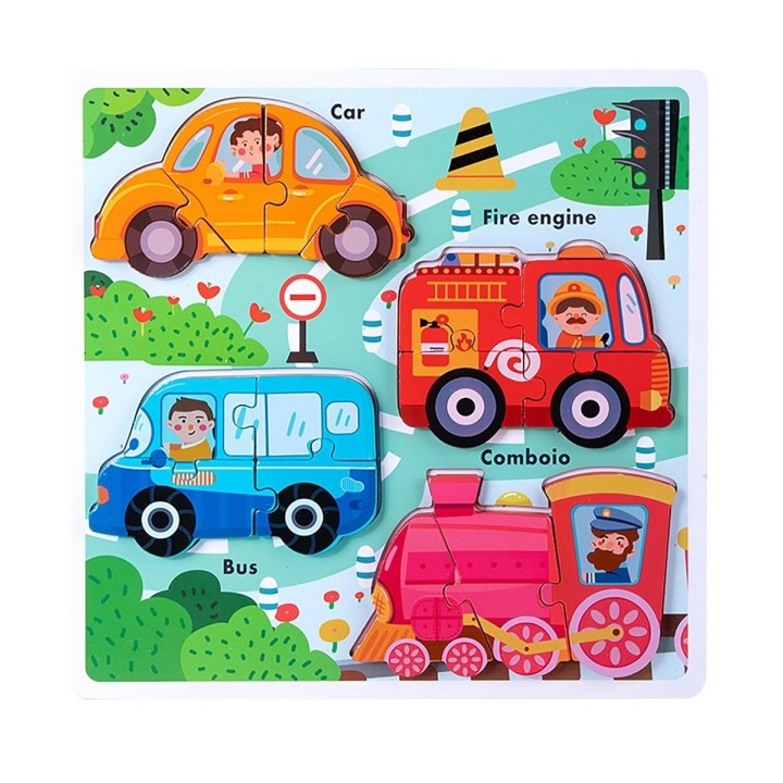 Juego Tablero Encastre Figuras Multicolor Desarrollo Motriz