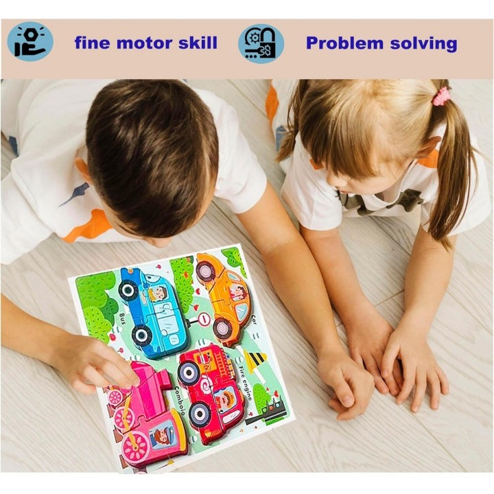 Juego Tablero Encastre Figuras Multicolor Desarrollo Motriz