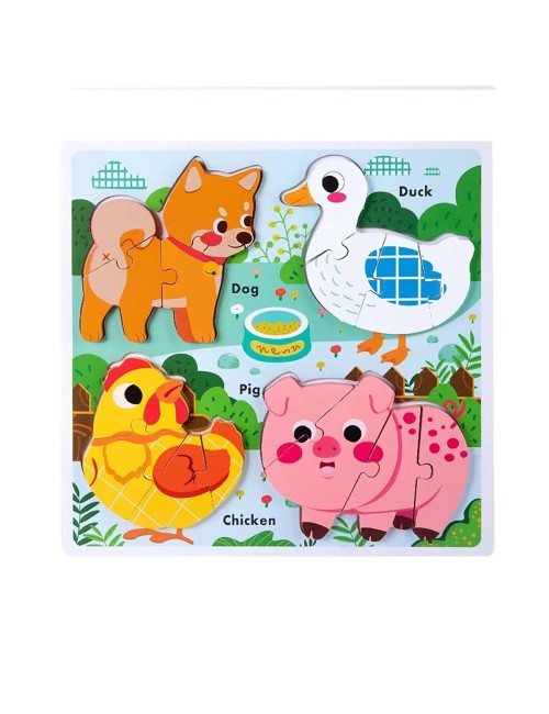 Juego Tablero Encastre Figuras Multicolor Desarrollo Motriz