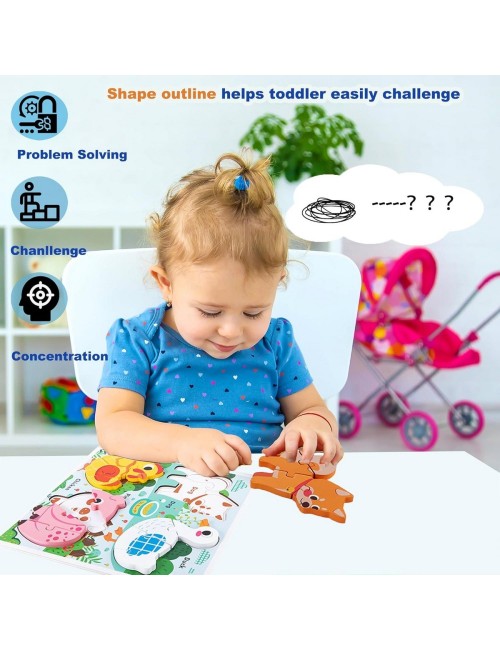 Juego Tablero Encastre Figuras Multicolor Desarrollo Motriz