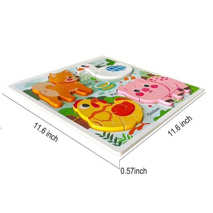 Juego Tablero Encastre Figuras Multicolor Desarrollo Motriz