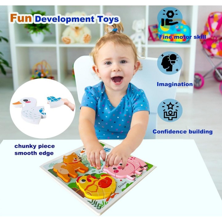 Juego Tablero Encastre Figuras Multicolor Desarrollo Motriz