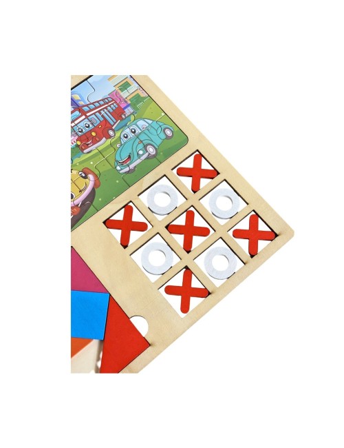 Juego Tablero Rompecabes Encastre Figuras 3 En 1 Puzzle