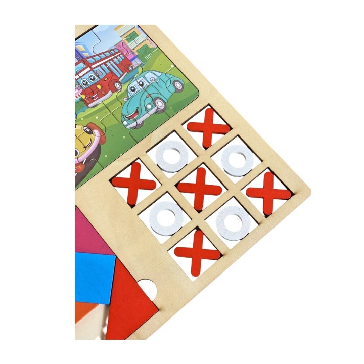 Juego Tablero Rompecabes Encastre Figuras 3 En 1 Puzzle