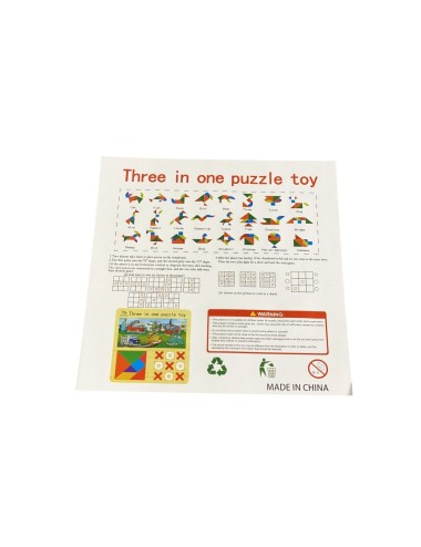 Juego Tablero Rompecabes Encastre Figuras 3 En 1 Puzzle