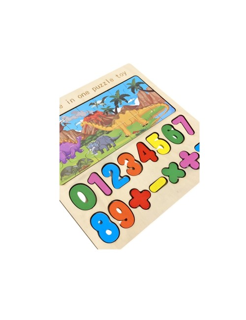 Juego Tablero Rompecabes Encastre Figuras 3 En 1 Puzzle