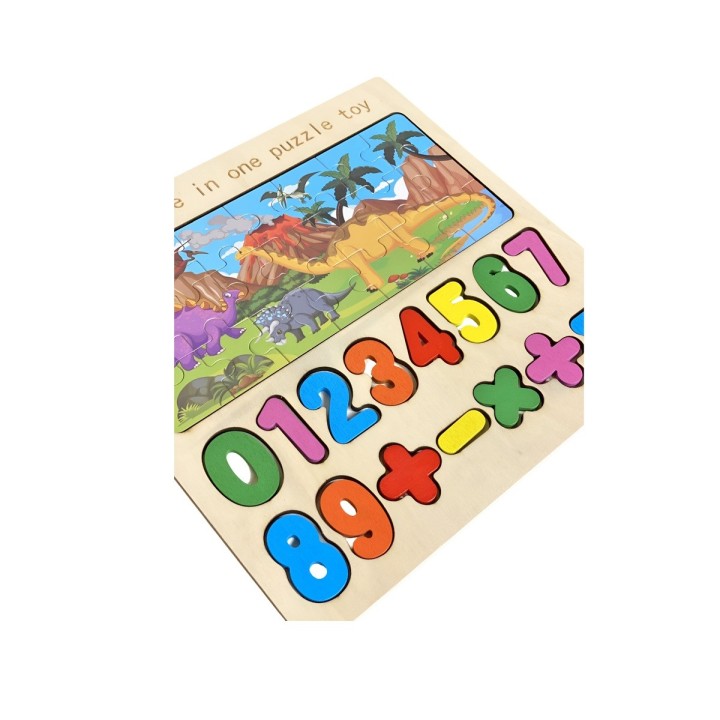 Juego Tablero Rompecabes Encastre Figuras 3 En 1 Puzzle