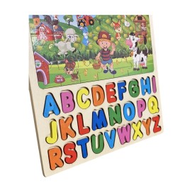Juego Tablero Rompecabes Encastre Figuras 3 En 1 Puzzle