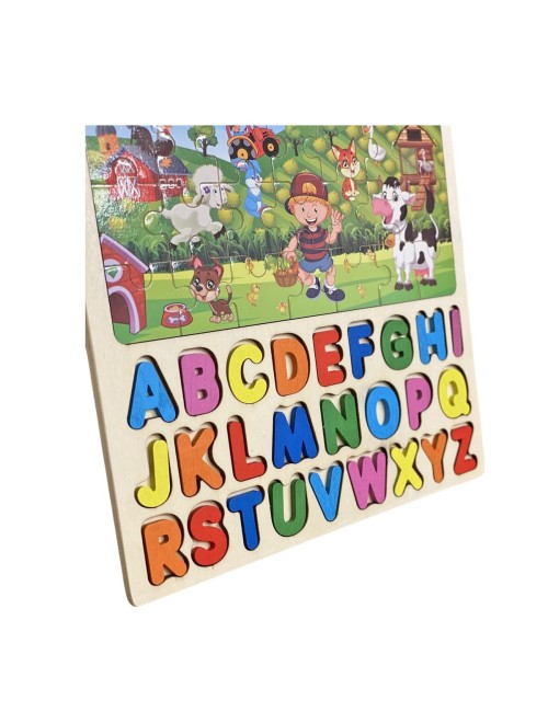 Juego Tablero Rompecabes Encastre Figuras 3 En 1 Puzzle