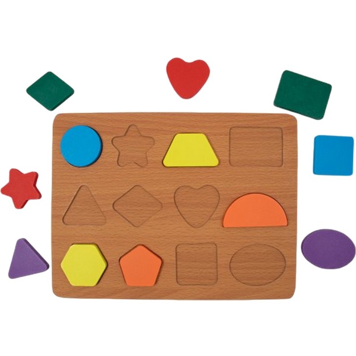 Juego Tablero Colores Encastre Figuras Desarrollo Logico