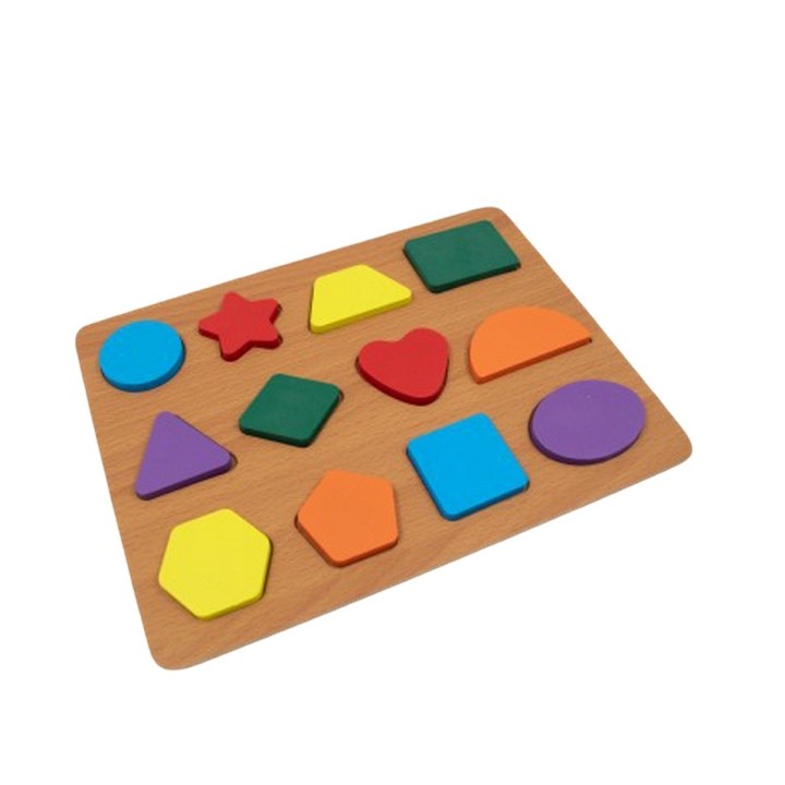 Juego Tablero Colores Encastre Figuras Desarrollo Logico