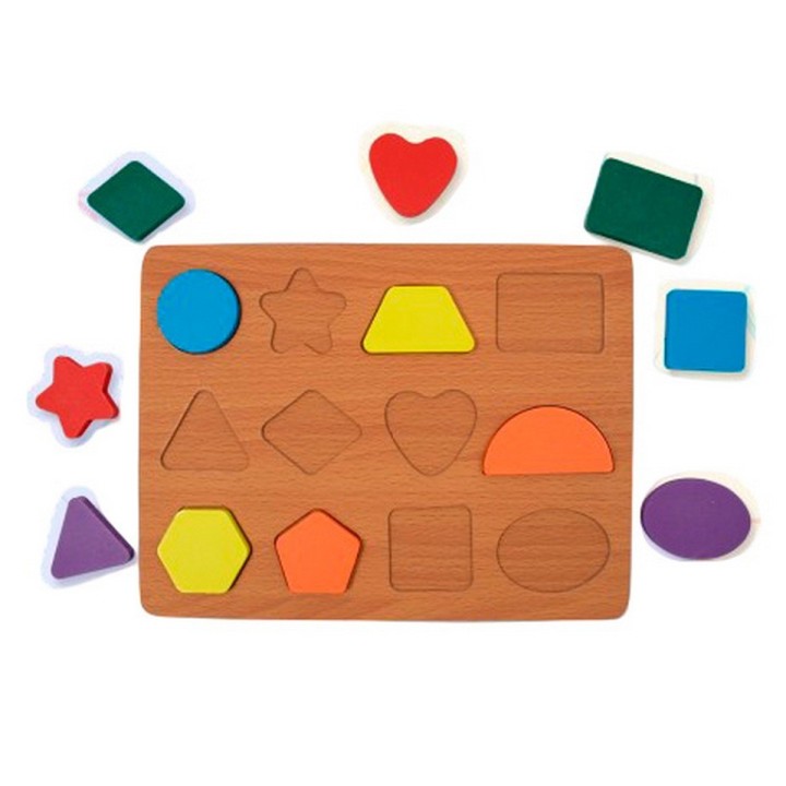 Juego Tablero Colores Encastre Figuras Desarrollo Logico