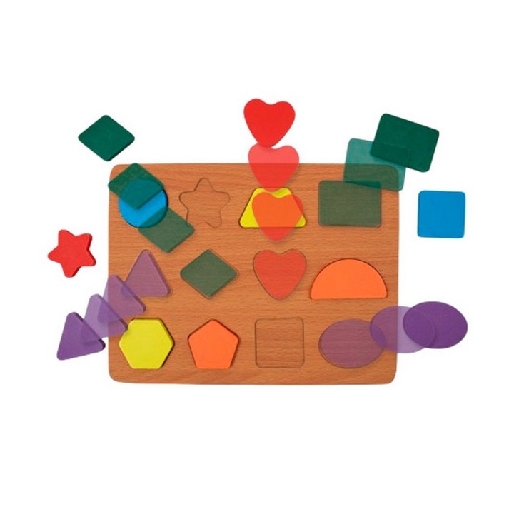 Juego Tablero Colores Encastre Figuras Desarrollo Logico