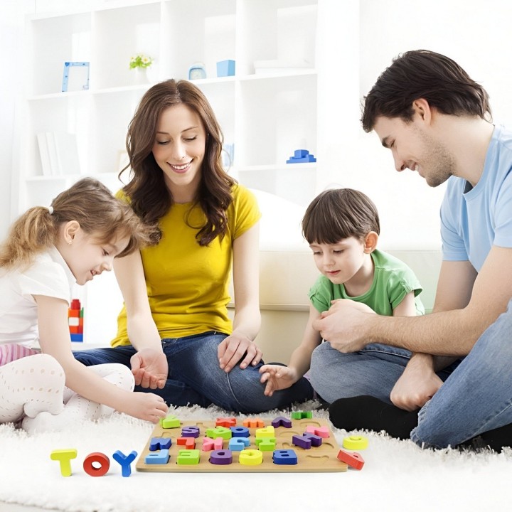 Juego Tablero Colores Encastre Figuras Desarrollo Logico