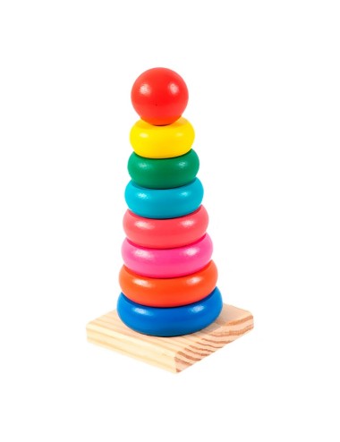 Juego De Madera Torre Encastre Madera Aprendizaje Niños