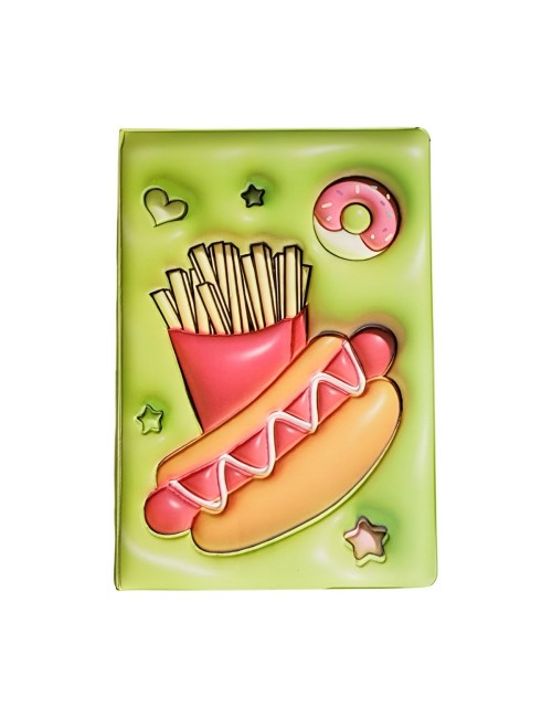 Agenda Anime Comida Rapida Diario Portable Multicolor Unisex