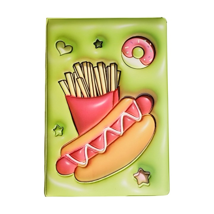 Agenda Anime Comida Rapida Diario Portable Multicolor Unisex