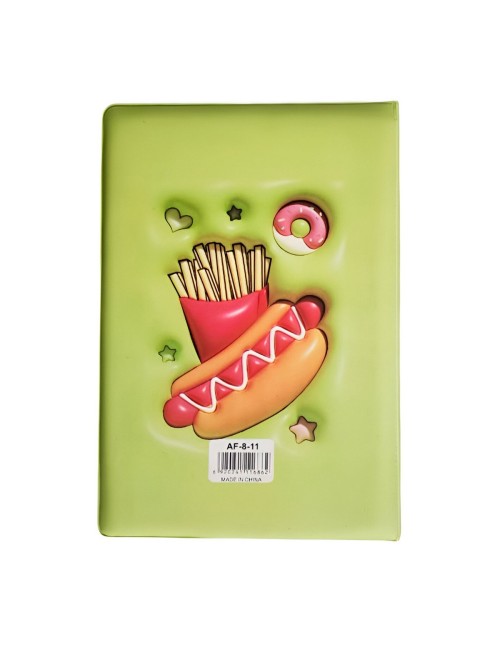 Agenda Anime Comida Rapida Diario Portable Multicolor Unisex