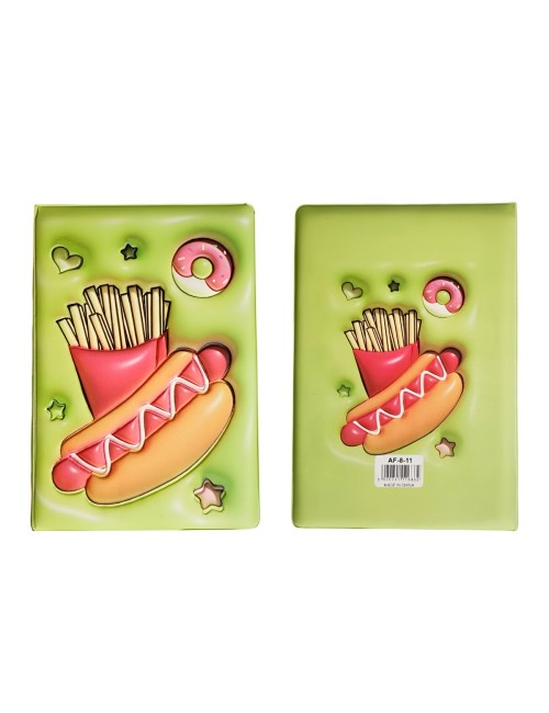 Agenda Anime Comida Rapida Diario Portable Multicolor Unisex