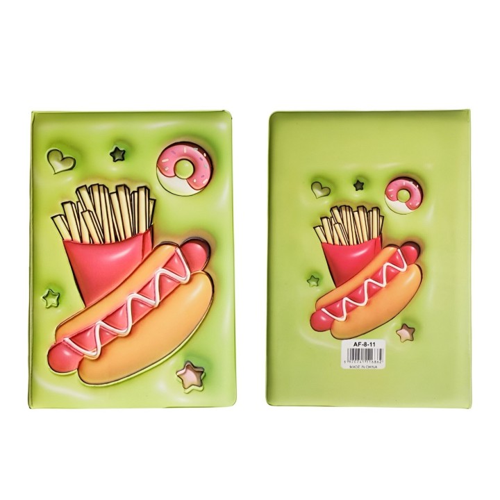 Agenda Anime Comida Rapida Diario Portable Multicolor Unisex