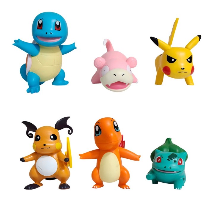 Figura Coleccionable Pokemon Evolucion Pikachu X 6 Personaje