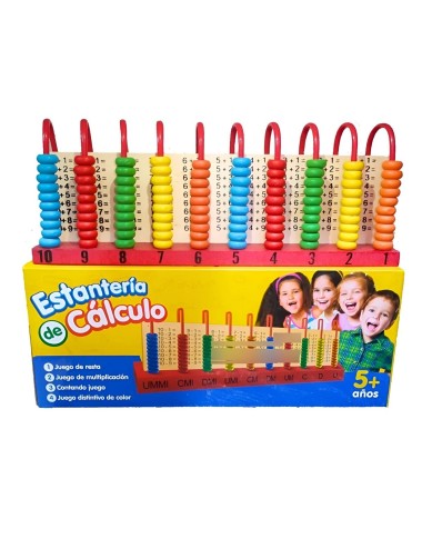 Juego De Madera Estantería De Cálculo Aprendizaje Matematica