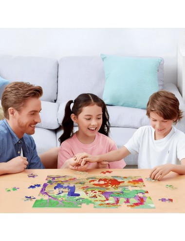 Rompecabezas En Madera Tematico Aprendizaje Puzzle Niños