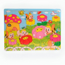 Rompecabezas En Madera Tematico Aprendizaje Puzzle Niños