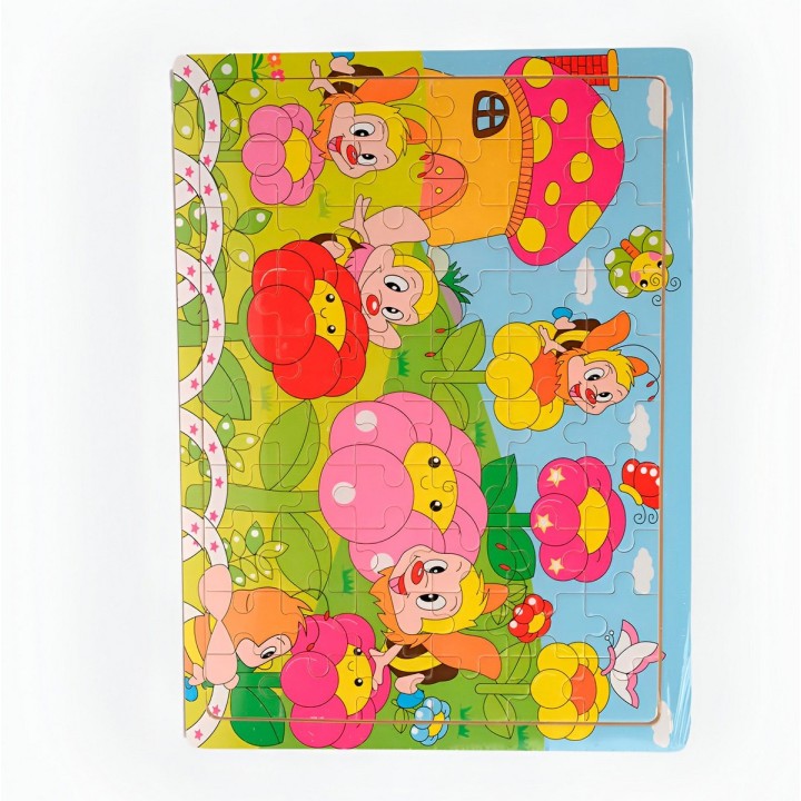 Rompecabezas En Madera Tematico Aprendizaje Puzzle Niños