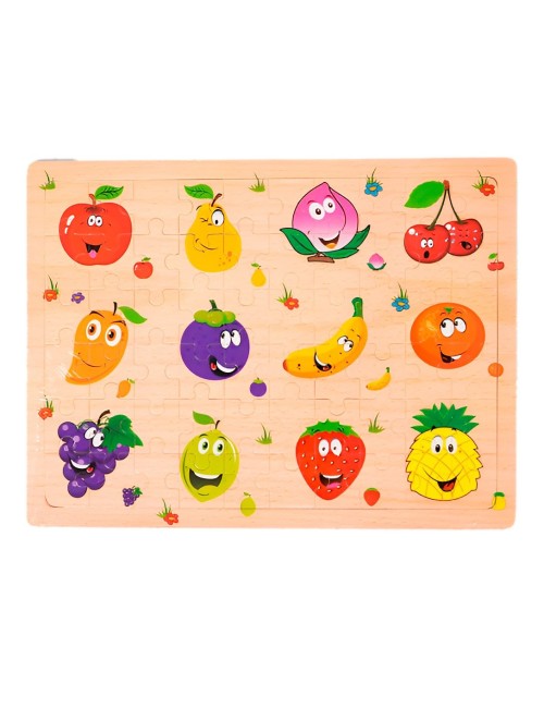 Rompecabezas En Madera Tematico Aprendizaje Puzzle Niños