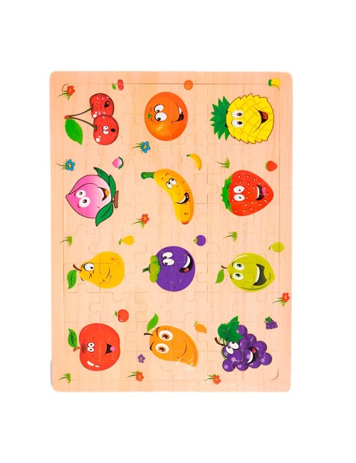 Rompecabezas En Madera Tematico Aprendizaje Puzzle Niños