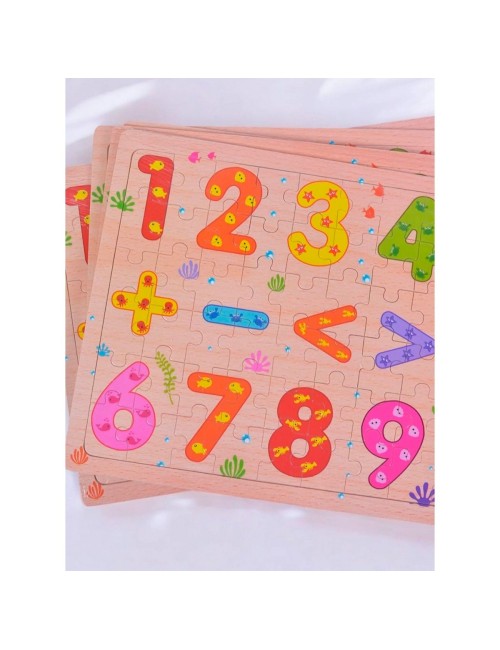 Rompecabezas En Madera Tematico Aprendizaje Puzzle Niños