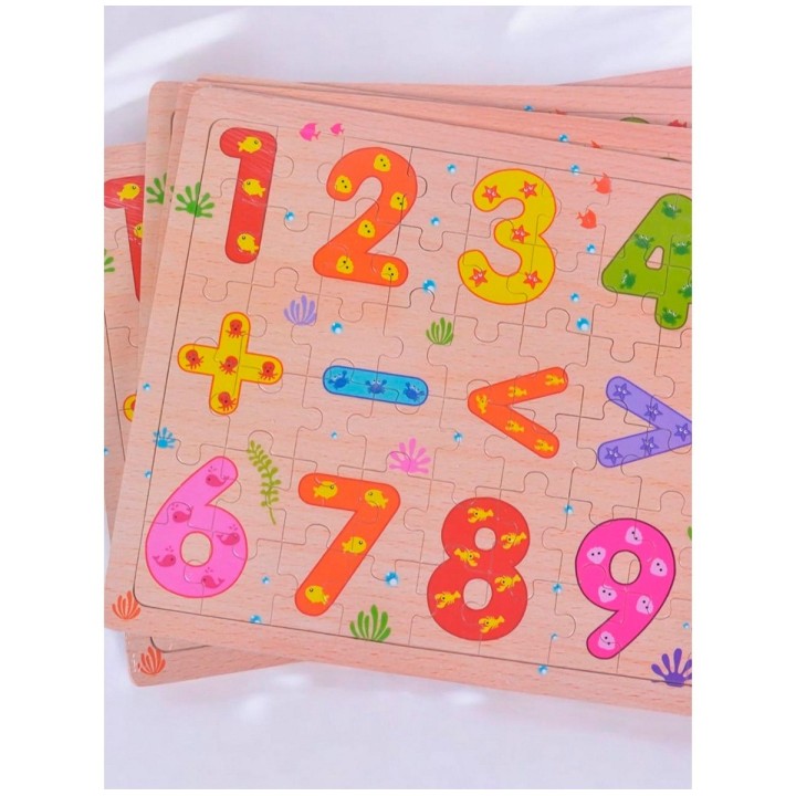 Rompecabezas En Madera Tematico Aprendizaje Puzzle Niños