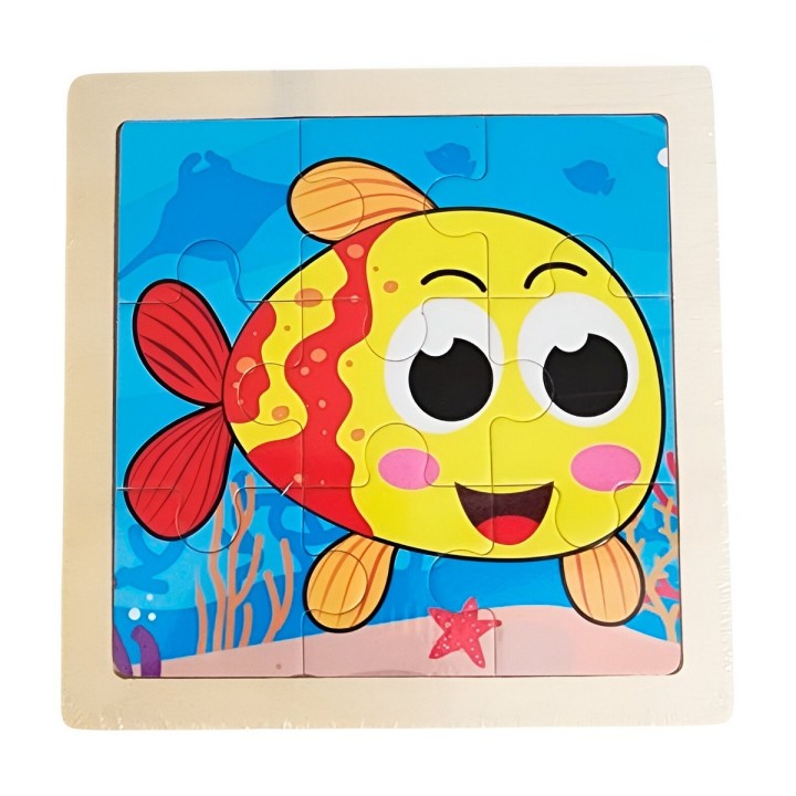 Rompecabezas Interactivo 3d Juego Didactico Personaje Color